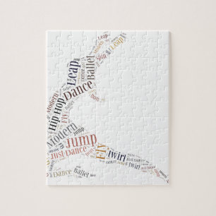 Dance Word Cloud Legpuzzel