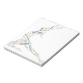 Dance Word Cloud Notitieblok (Gedraaid)