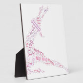Dance Word Cloud Pink Fotoplaat (Zijkant)