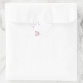 Dance Word Cloud Pink Ster Sticker (Tas)