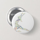 Dance Word Cloud Ronde Button 5,7 Cm (Voorkant /achterkant)