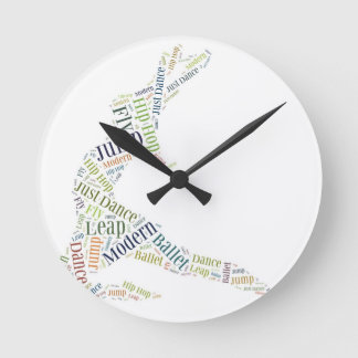 Dance Word Cloud Ronde Klok