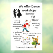 "Dance Workshop" Raamsticker (Vel 3)