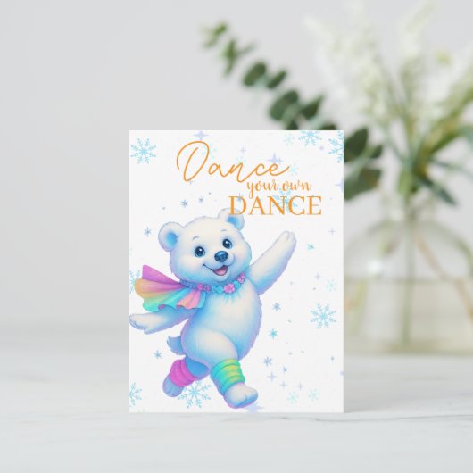 Dance Your Own Dance Canvas Art Briefkaart (Staand voorkant)