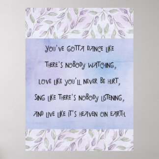 Dance zoals niemand kijkt poster