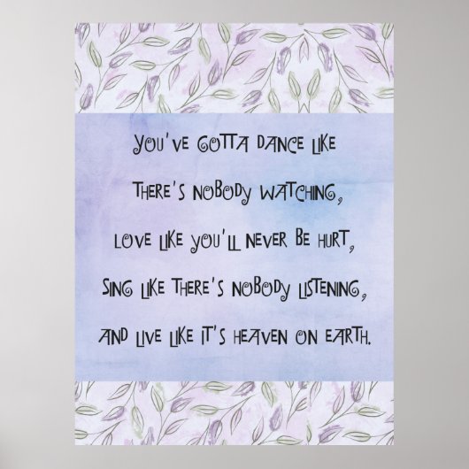 Dance zoals niemand kijkt poster (Voorkant)