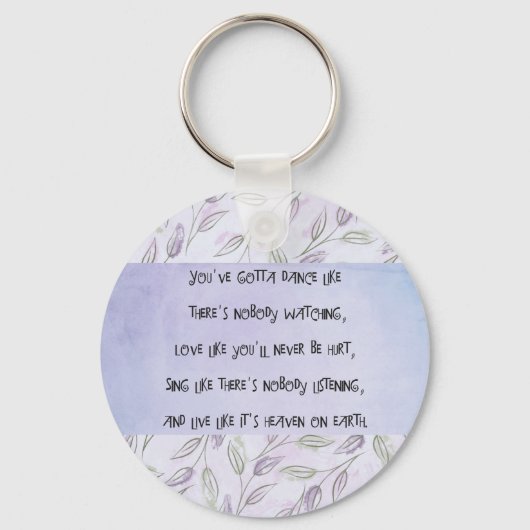 Dance zoals niemand kijkt sleutelhanger (Voorkant)