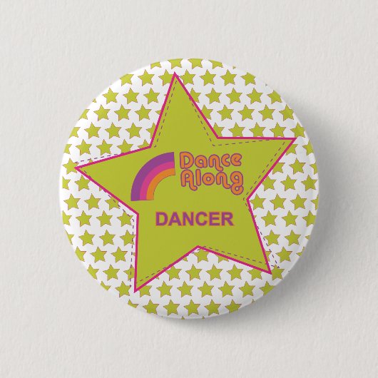 danceby_dancer_star_button ronde button 5,7 cm (Voorkant)