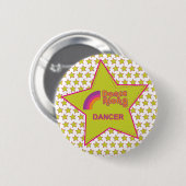 danceby_dancer_star_button ronde button 5,7 cm (Voorkant /achterkant)