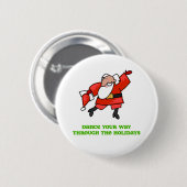 DanceChick Santa Dance Ronde Button 5,7 Cm (Voorkant /achterkant)