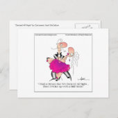 DANCED ALL NGHT Cartoon Briefkaart door April McCa (Voorkant / Achterkant)