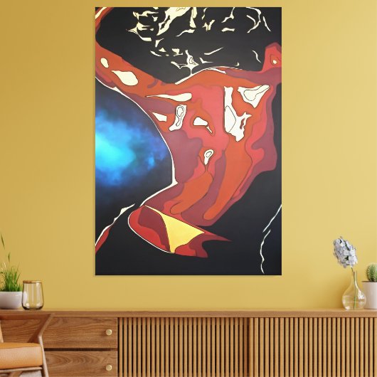 Dancefloor Diva Summer Vacation Abstracte Art Canvas Afdruk (Insitu (Woonkamer))