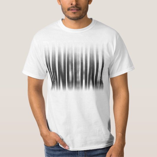 Dancehall Blurred Effect Typography Reggae T-shirt (Voorkant)