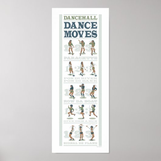 Dancehall Dance Moves Poster (Voorkant)