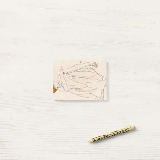 Dancer (1913) van Egon Schiele. Post-it® Notes (Op bureau)