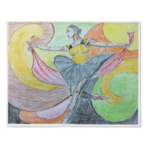 Dancer abstraction II - geïnspireerd op Misty Cope