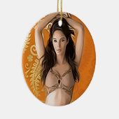 Dancer belly dancing keramisch ornament (Rechts)
