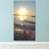 Dancer bij het strand van Menemsha in Martha's wij Canvas Afdruk (Insitu (Houten vloer))