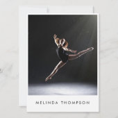 Dancer Choreographer Comp Card 5 Photo QR Code Kaart (Voorkant)