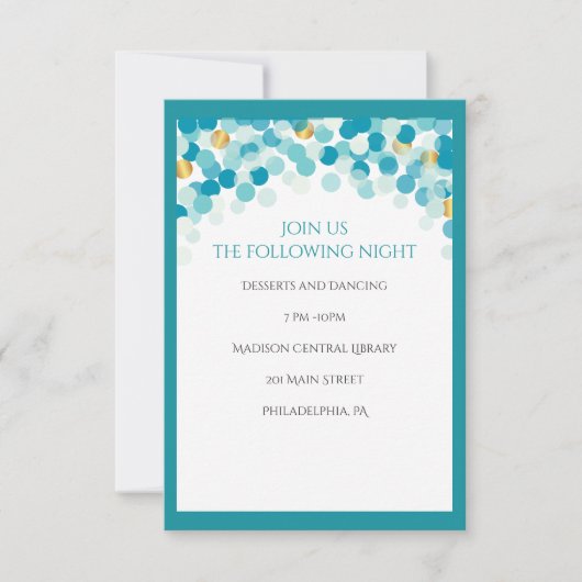 DANCER DOTS Invitation Bat mitzvah (Devant)