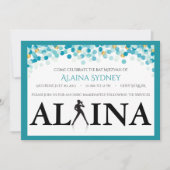 DANCER DOTS Invitation Bat mitzvah (Devant)