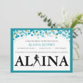 DANCER DOTS Invitation Bat mitzvah (Debout devant)