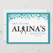 DANCER DOTS Invitation Bat mitzvah (Devant)