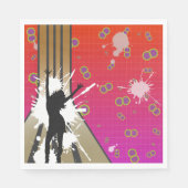 Dancer en gitaar servet (Voorkant)