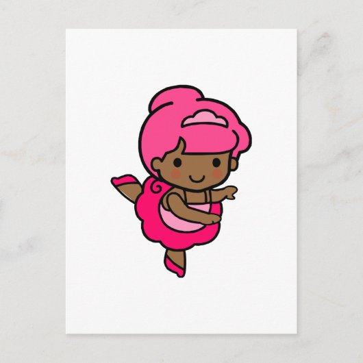 Dancer Girl Briefkaart (Voorkant)