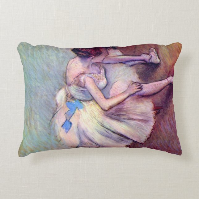 Dancer, in de  balletkunst, door Edgar Degas Accent Kussen (Voorkant)