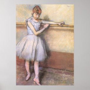 Dancer in de bar door Edgar Degas, ballet Poster