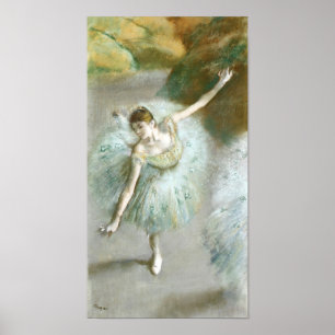 Dancer in Groen, Edgar Degas Poster
