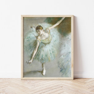 Dancer in Groen Edgar Degas Poster