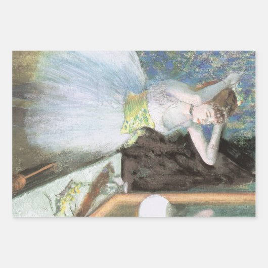 Dancer in haar kleedkamer door Edgar Degas Inpakpapier Vel (Voorkant)