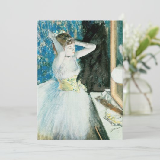 Dancer in haar kleedkamer | Edgar Degas (Staand voorkant)