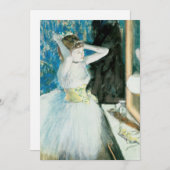 Dancer in haar kleedkamer | Edgar Degas (Voorkant / Achterkant)