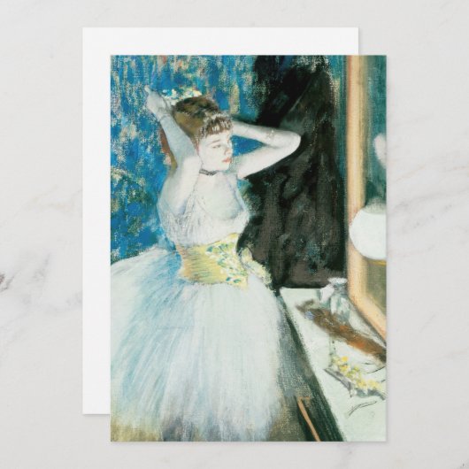 Dancer in haar kleedkamer | Edgar Degas (Voorkant / Achterkant)