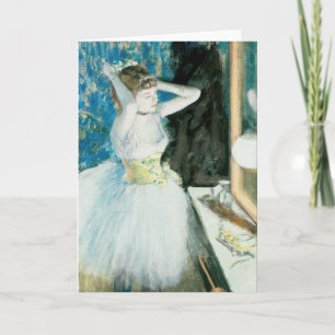 Dancer in haar kleedkamer Edgar Degas Kaart