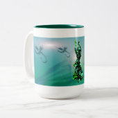 Dancer *Jinx* Tweekleurige Koffiemok (Voorkant links)