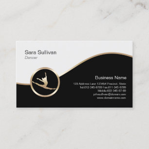Dancer Jump Icon Dancer Choreograaf BusinessCard Visitekaartje