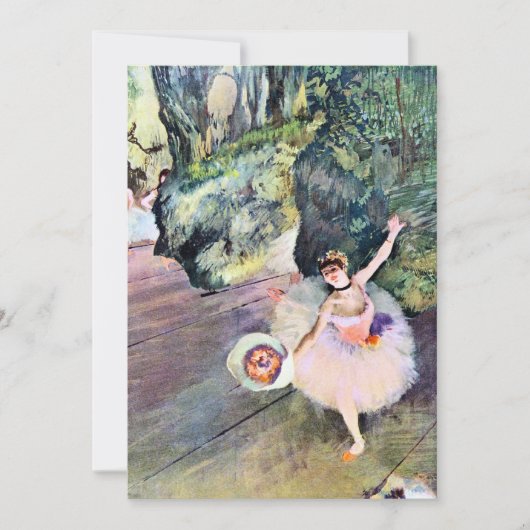Dancer met een Bouquet van Flowers van Edgar Degas (Voorkant)