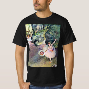Dancer met een Bouquet van Flowers van Edgar Degas T-shirt