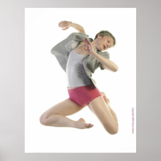 Dancer met grijze jas poster