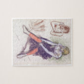 Dancer met rode kousen van Edgar Degas Legpuzzel (Horizontaal)