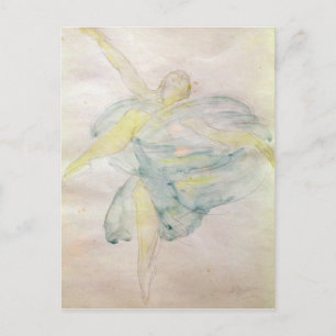Dancer met veils briefkaart