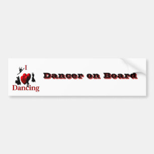 Dancer on Board Bumpersticker