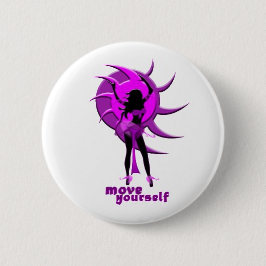 Dancer *Onca* Ronde Button 5,7 Cm (Voorkant)