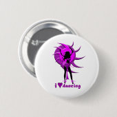 Dancer *Onca* Ronde Button 5,7 Cm (Voorkant /achterkant)