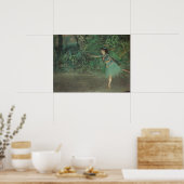 Dancer op het werkgebied door Edgar Degas, ballet Poster (Keuken)