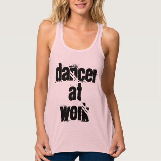 Dancer op Work Yellow Racer Tanktop